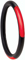 STEERING WHEEL COVER - BLK/RED