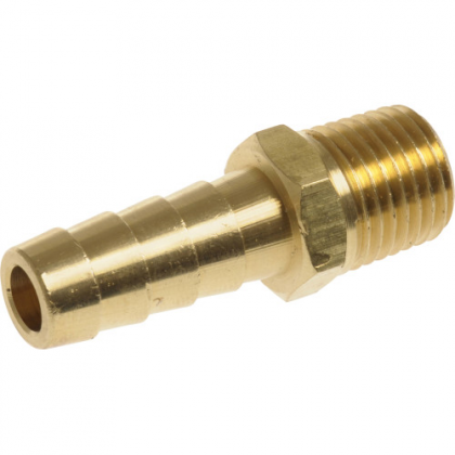 3/8IDX1/4NPT BRASS HOSE BARB
