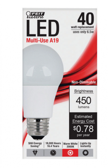 NS LED BULB NON-DIM 6.5W