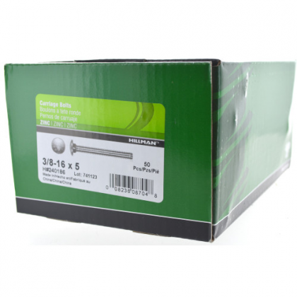 C/BOLT 3/8X5   (50/BOX)